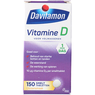 Davitamon Vitamine D smelttabletten citroen