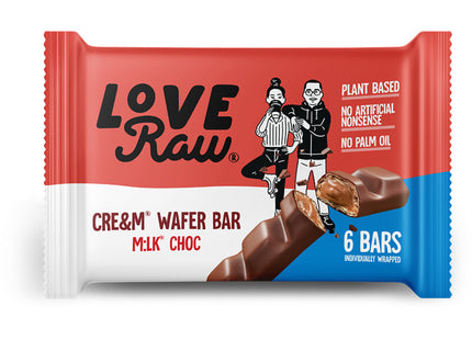 Love Raw Cream wafer bar milk choc
