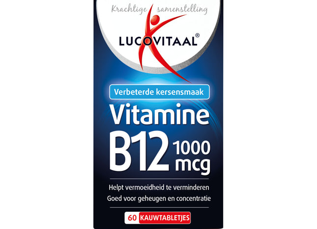 Lucovitaal Vitamine B12 1000mcg kauwtabletjes