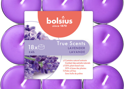 Bolsius Scented tea lights true scents lavender
