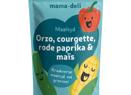 Mama Deli Orzo, courgette & rode paprika 8m+