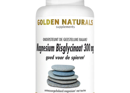 Golden naturals Magnesium bisglycinaat 300mg