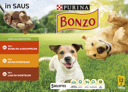 Bonzo Vitafit volwassen hond rund kip