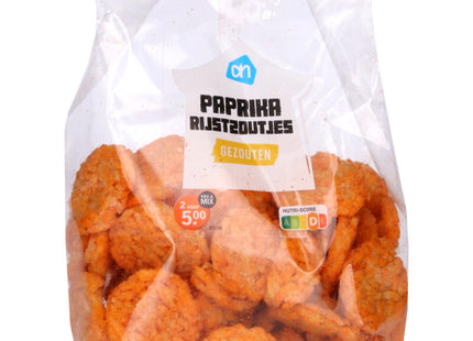 Paprika rice crackers salted