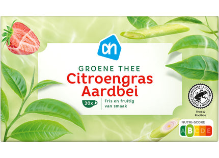 Groene thee citroengras aardbei