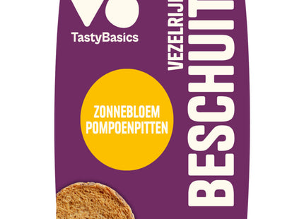 TastyBasics Beschuit zonnebloem- en pompoenpitten