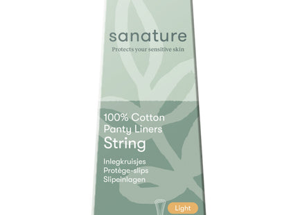 Sanature Inlegkruisjes string 100% katoen