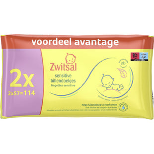 Zwitsal Sensitive Babytücher 2er-Pack