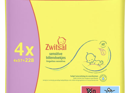 Zwitsal Sensitive Babytücher 4er-Pack