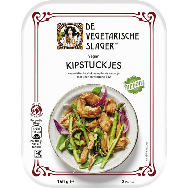 Vegetarischer Metzger Vegane Hähnchenstücke