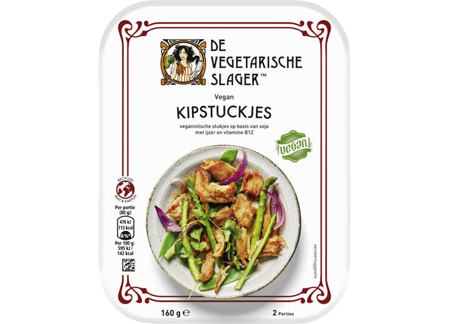 Vegetarische Slager Vegan kipstuckjes