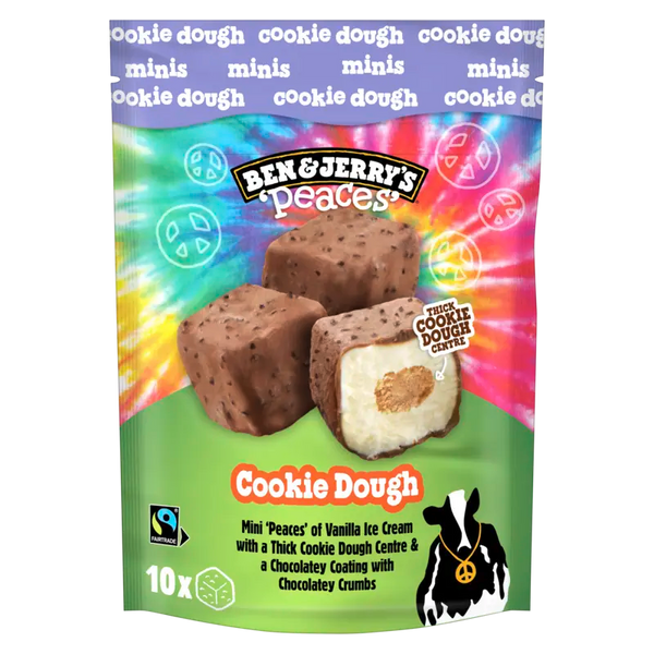 Ben & Jerry's Peaces cookie dough