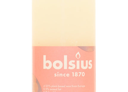Bolsius Rustieke kaars ivoor 13cm