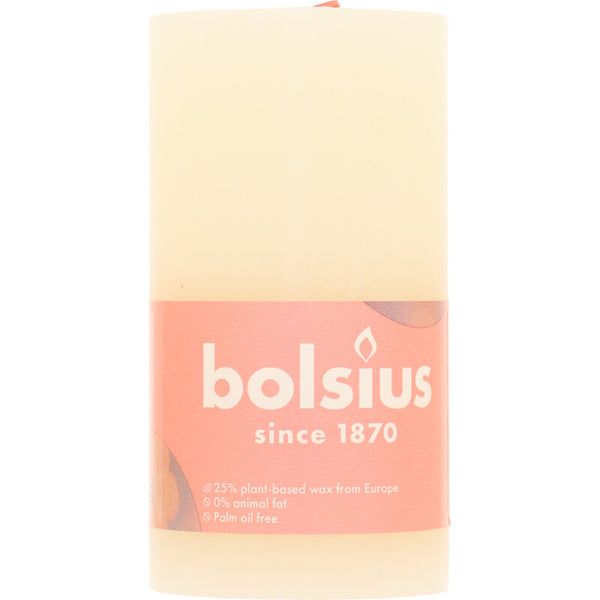 Bolsius Rustikale Kerze Elfenbein 13cm