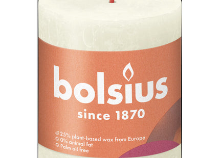 Bolsius Rustieke kaars ivoor 8cm