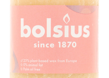 Bolsius Rustieke kaars beige 8cm