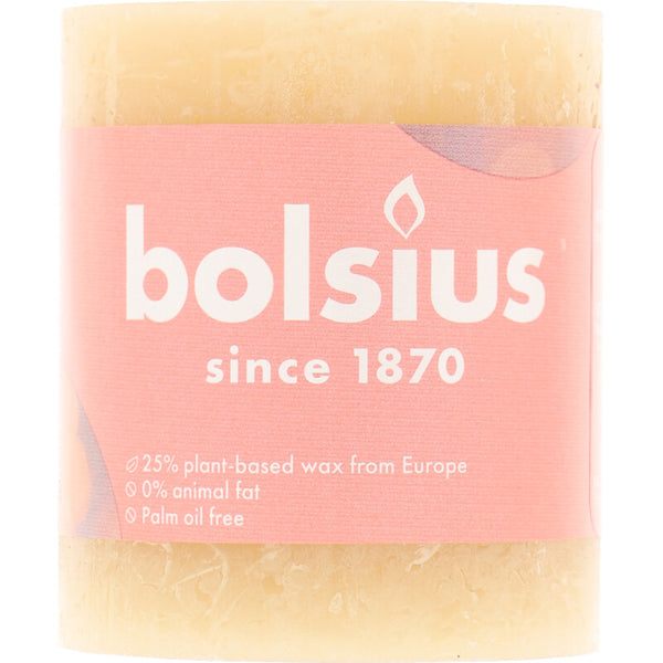 Bolsius Rustieke kaars beige 8cm