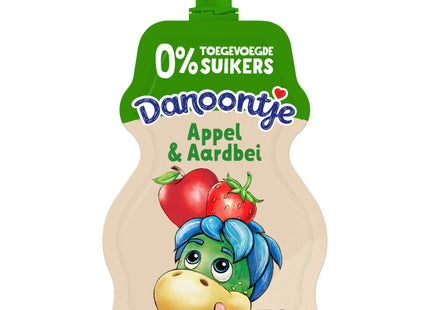 Danoontje Knijpyoghurt appel en aardbei