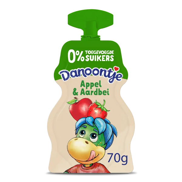 Danoontje Squeeze Yogurt apple and strawberry
