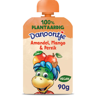Danoontje Knijpyoghurt amandel, mango en perzik