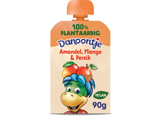 Danoontje Knijpyoghurt amandel, mango en perzik
