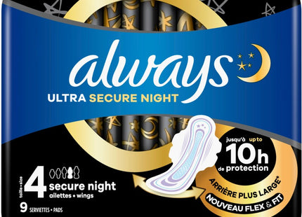 Always Ultra secure night wings maandverband