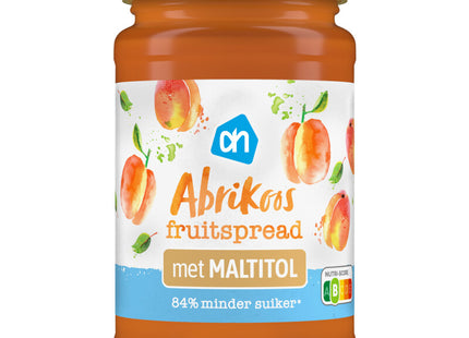 Apricot fruit spread with maltitol