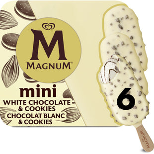 Magnum Mini weiße Schokolade und Kekse