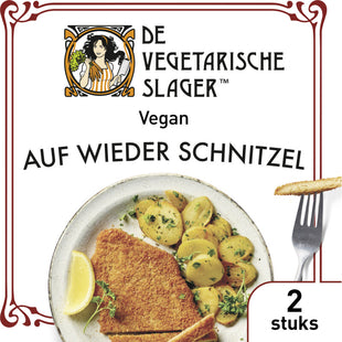 Vegetarischer Metzger mit wieder Schnitzel