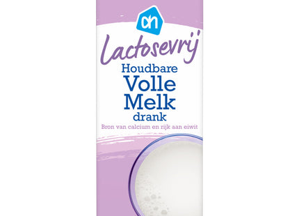 Lactose-free long-life whole milk