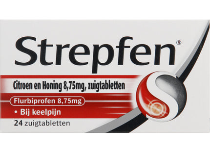 Strepfen Citroen en honing zuigtabletten