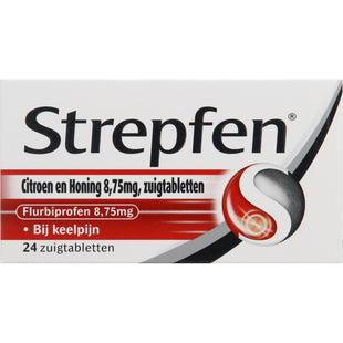 Strepfen Citroen en honing zuigtabletten