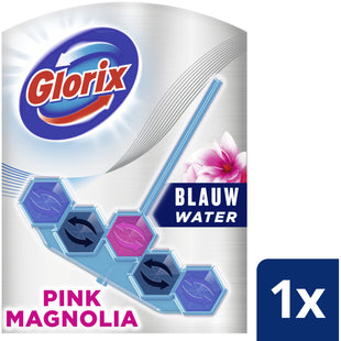 Glorix Pink Magnolia Blue Wasser-Toilettenblock