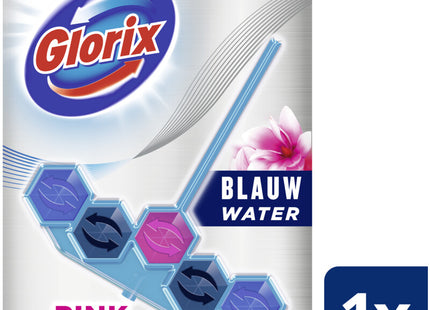 Glorix Pink magnolia blauw water wc-blok
