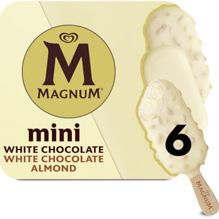 Magnum Mini white chocolate & white almond