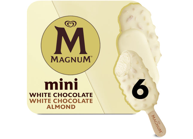 Magnum Mini white chocolate & white almond