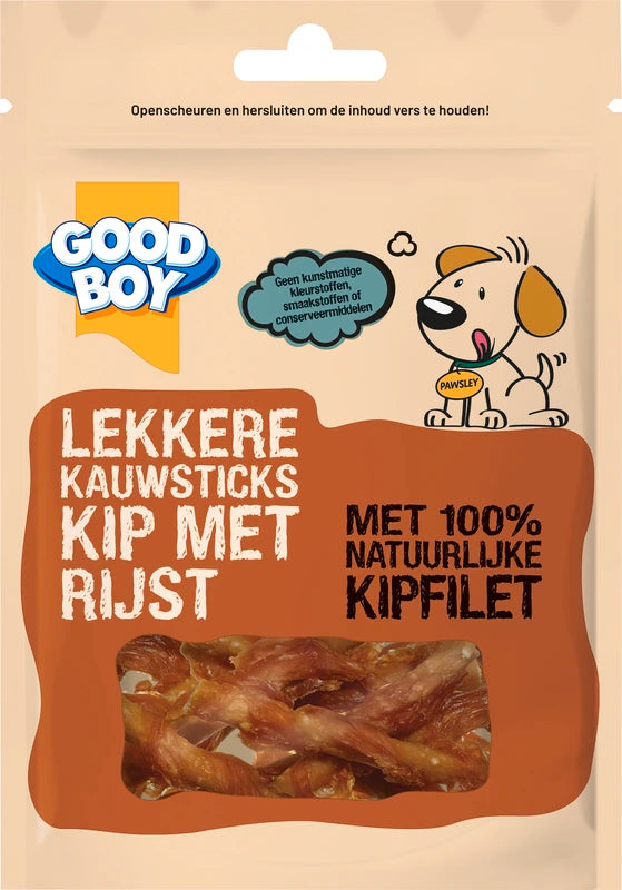 Good Boy Tasty Chew Sticks Chicken with Rice