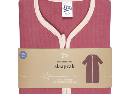 Etos Sleeping bag with zip-off sleeve mauve