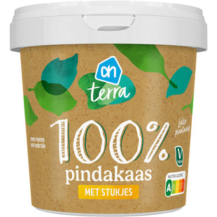 Terra Plantaardig 100% pindakaas met stukjes