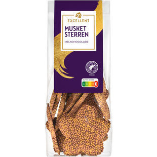 Excellent Musketsterren melkchocolade goud