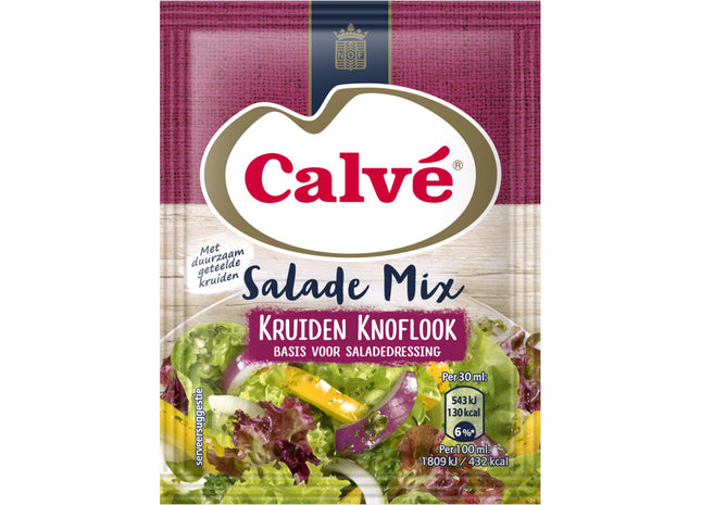 Calvé Salademix kruiden knoflook