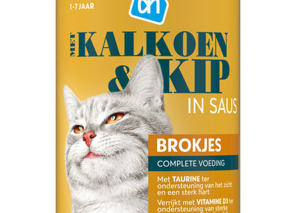 Blik brokjes kip kalkoen