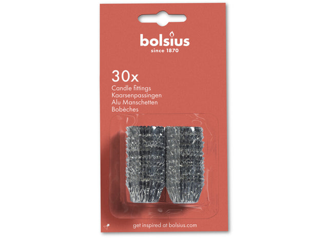 Bolsius Kaarsenpassingen zilver