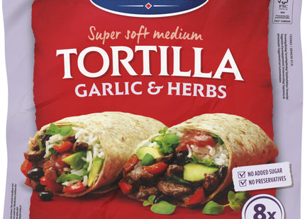 Santa Maria Tortilla wraps garlic & herbs medium