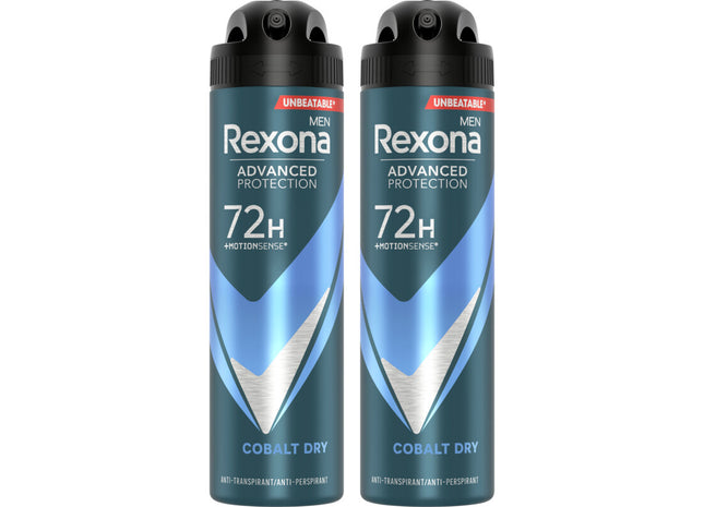Rexona Deodorant Spray 72h trocken Kobalt 2er-Pack