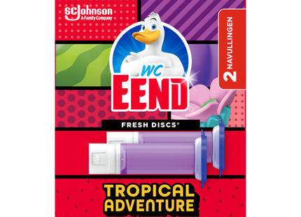 WC-Eend Fresh discs tropical Adventure navulling
