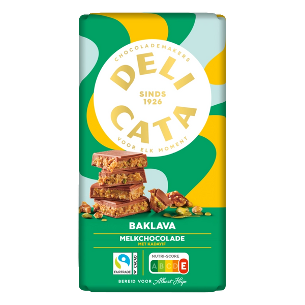 Delicata Milk Chocolate with Baklava Filling