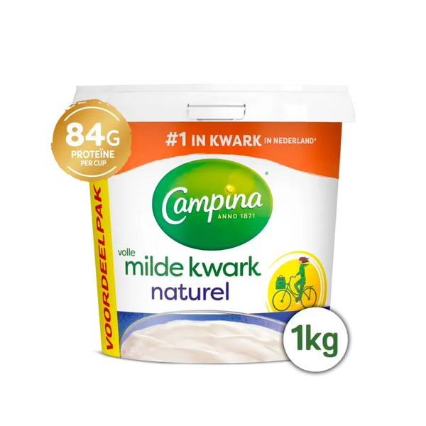 Campina Volle kwark naturel voordeelpak