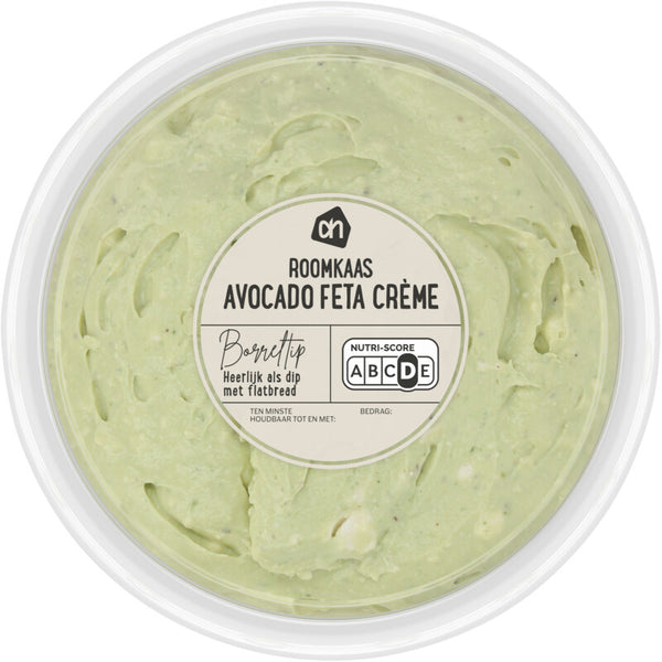 Roomkaas avocado feta crème