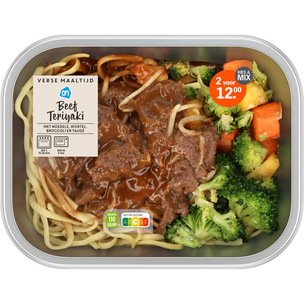 Verse maaltijd beef teriyaki